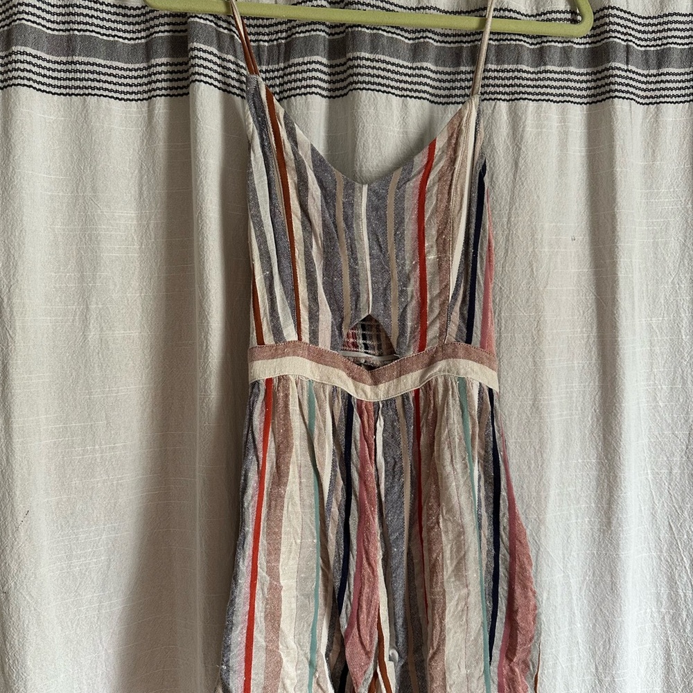 Striped Sleeveless Romper